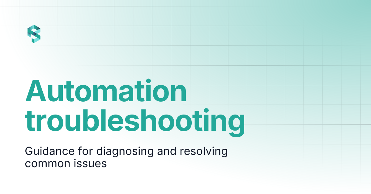 Automation troubleshooting | PerfectScale