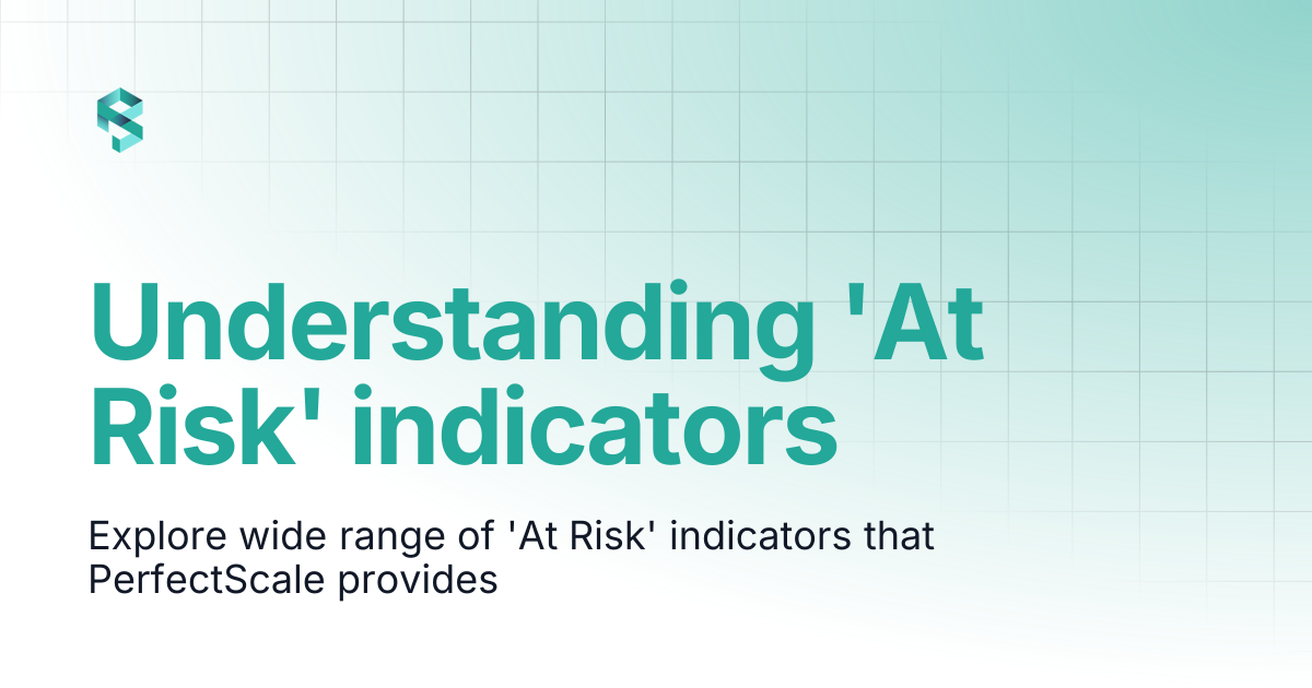 Understanding 'At Risk' indicators | PerfectScale