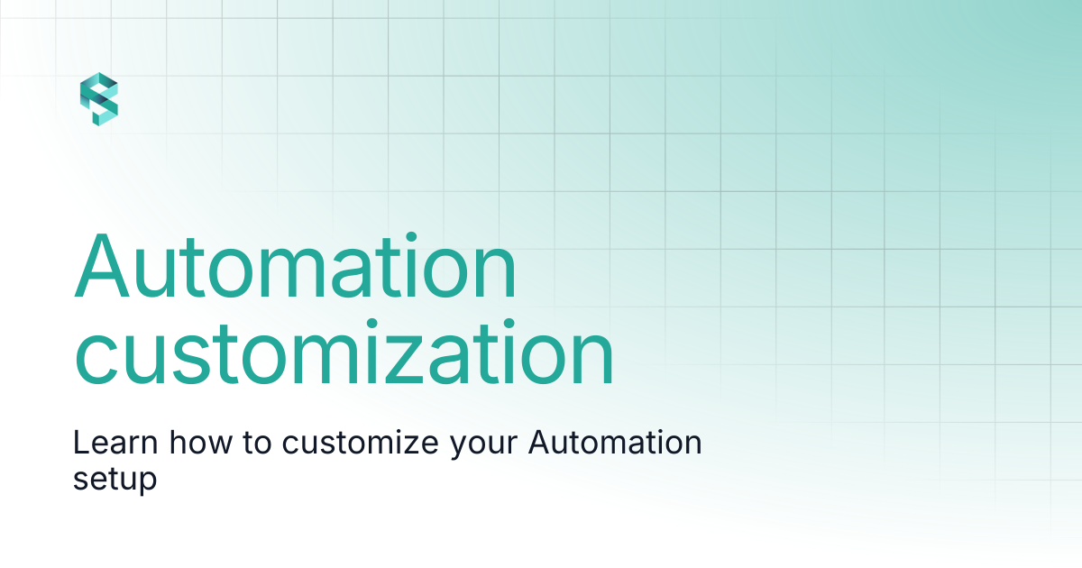 Automation customization | PerfectScale