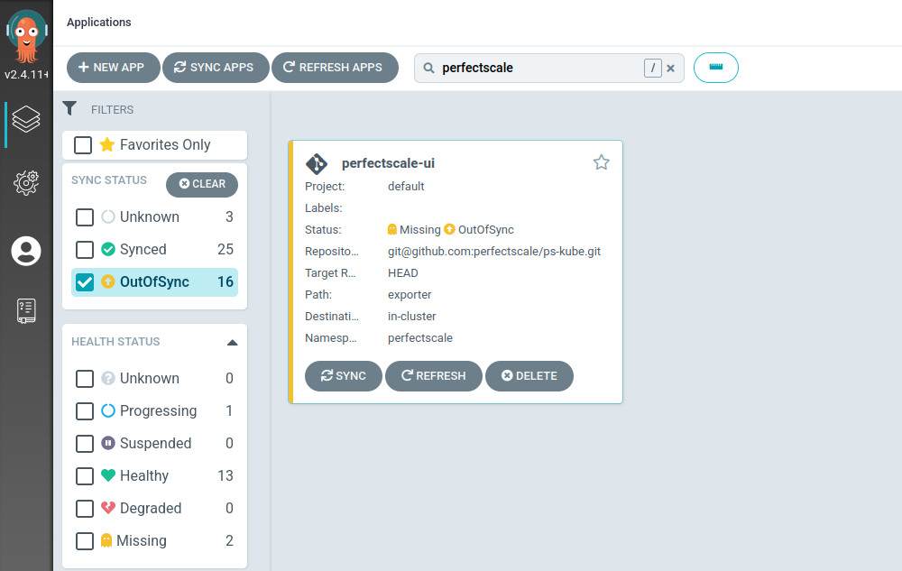 OutOFSync application