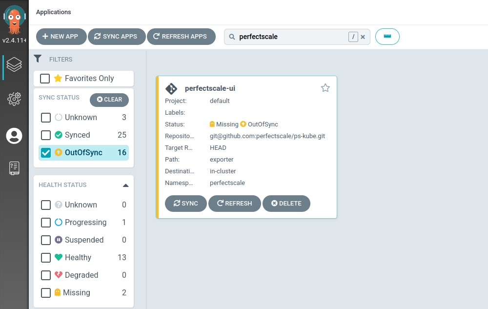 OutOFSync application